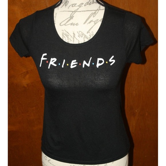 Friends Other - Friends Girl's Black Short Sleeve T-Shirt Sz M (10/12) Tee Top Pullover